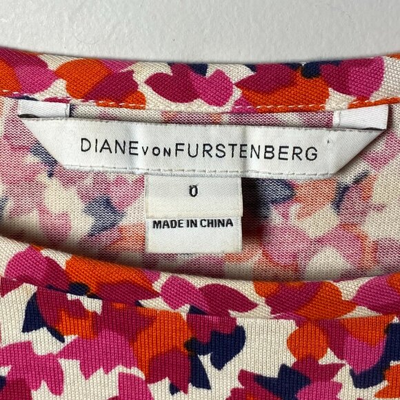 Diane Von Furstenberg | Della Faux Wrap Side Tie Sleeveless Dress | Size 0 Women - Picture 8 of 12